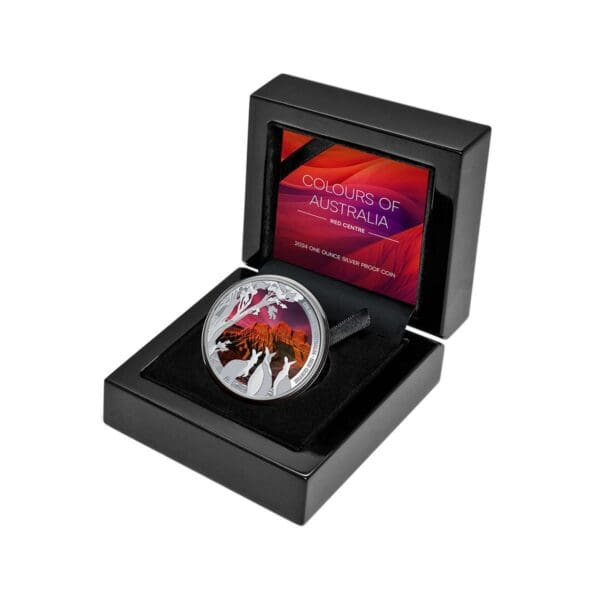 2024 $1 Red Centre - Colours of Australia 1oz Silver Proof Coin - Image 3