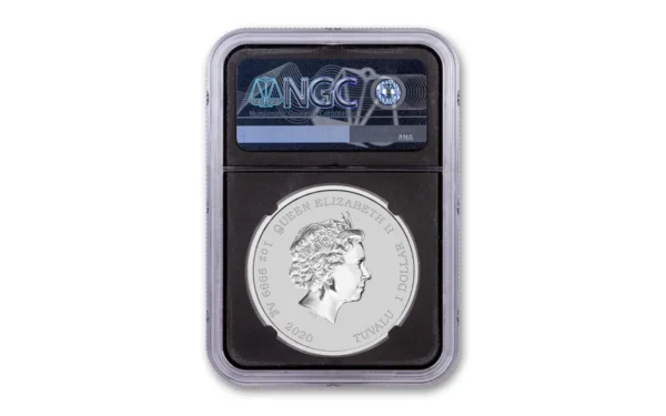MS70 2020 $1 James Bond NGC First Releases w/Pacific Rim 1oz Silver Coin - Image 2
