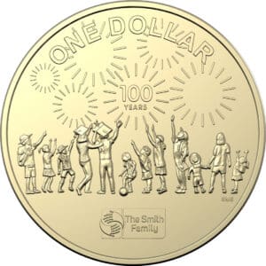 2022 $1 Centenary Of The Smith Family Carded Coin