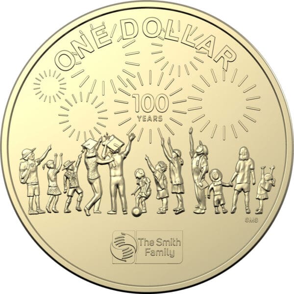 2022 $1 Centenary Of The Smith Family Carded Coin
