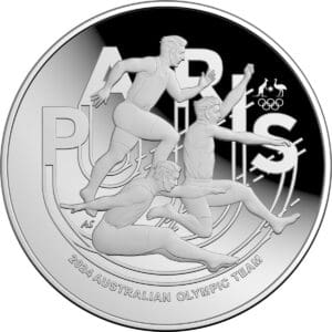 2024 $5 Australian Olympic Team 1oz Silver Proof Domed Coin