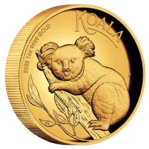 2025 $100 Koala 1oz Gold High Relief Proof Australian Coin