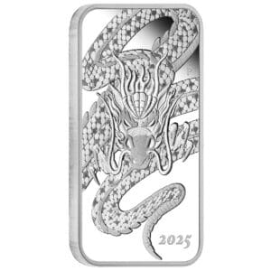 2025 $1 Dragon 1oz Silver Rectangular Australian Coin