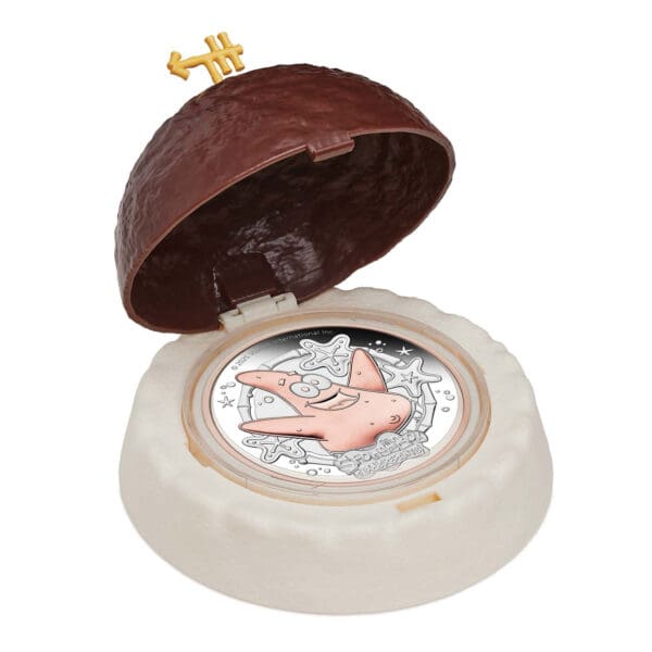 2025 $2 SpongeBob SquarePants Patrick Star 2oz Proof Silver Tuvalu Coin - Image 3