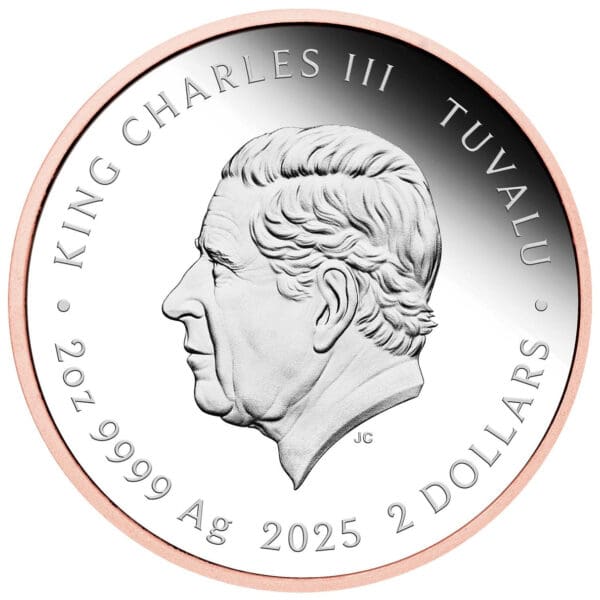 2025 $2 SpongeBob SquarePants Patrick Star 2oz Proof Silver Tuvalu Coin - Image 2