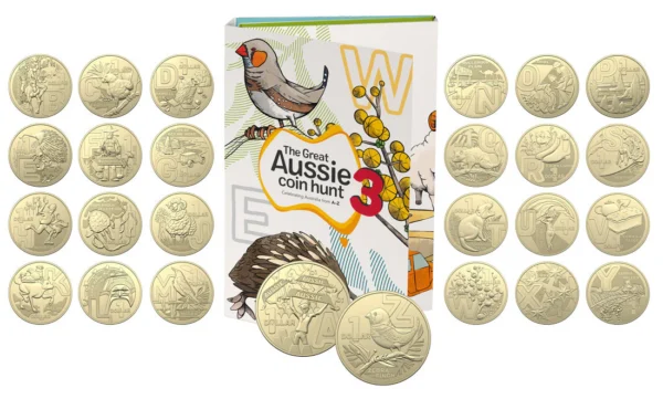 2022 $1 Great Australian Coin Hunt 3 - Complete UNC Coin / Folder set - Image 5