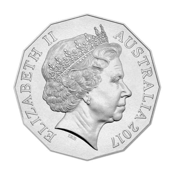 2017 50c Richie Benaud - The Voice of Cricket Carded Coin - Image 3