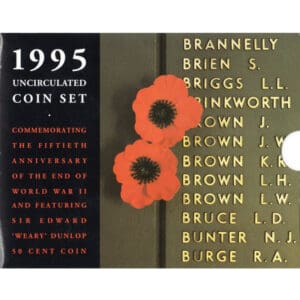 1995 End of WWII 50th Anniversary UNC Mint Coin Set