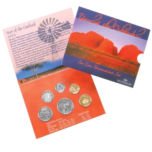 2002 Year of the Outback UNC Australian Mint Coin Set