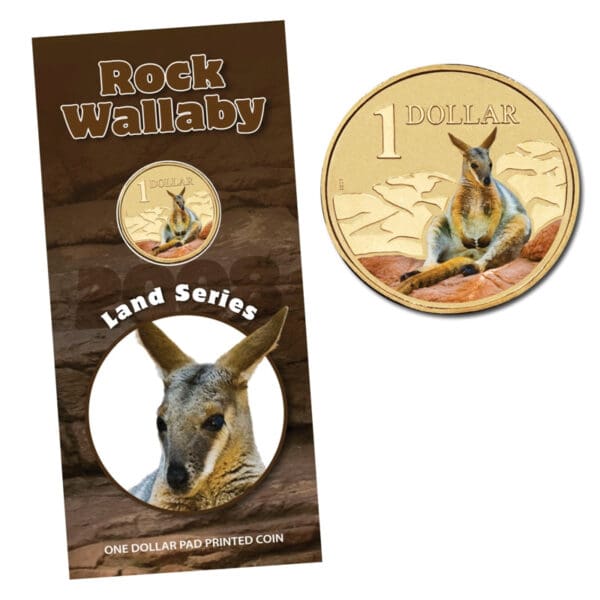 2008 $1 Land Series - Wallaby Al/Bronze UNC Carded Coin