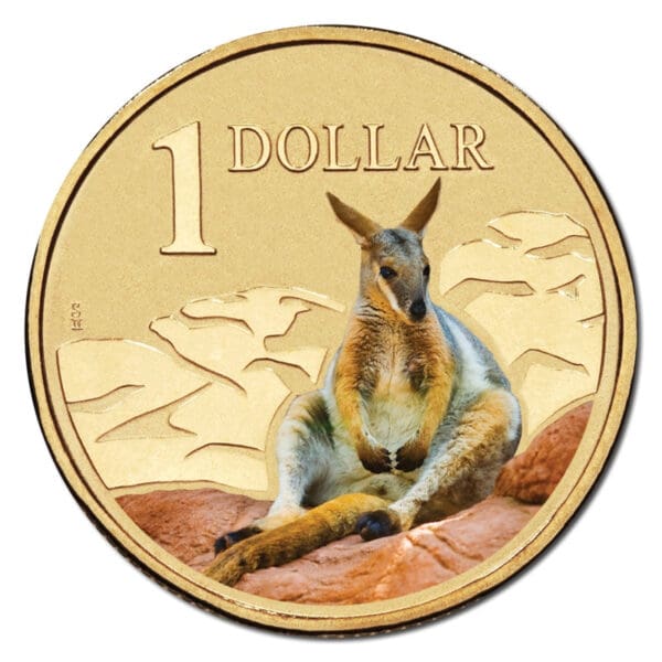 2008 $1 Land Series - Wallaby Al/Bronze UNC Carded Coin - Image 2