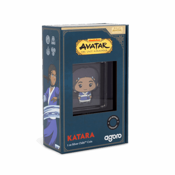 2025 $2 Avatar The Last Airbender - Katara Chibi® 1oz Silver Coin - Image 6