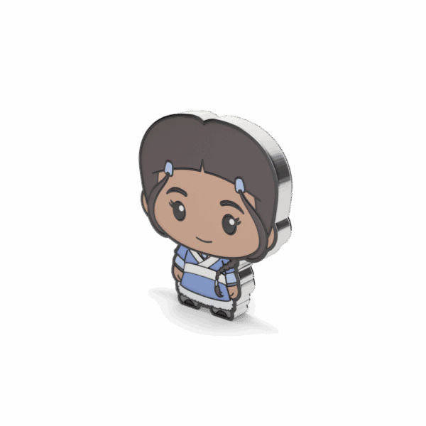 2025 $2 Avatar The Last Airbender - Katara Chibi® 1oz Silver Coin - Image 4