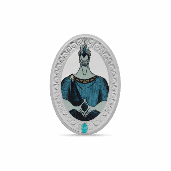 2025 $2 Disney Villains - Hades 1oz Silver Proof Coloured Coin - Image 2
