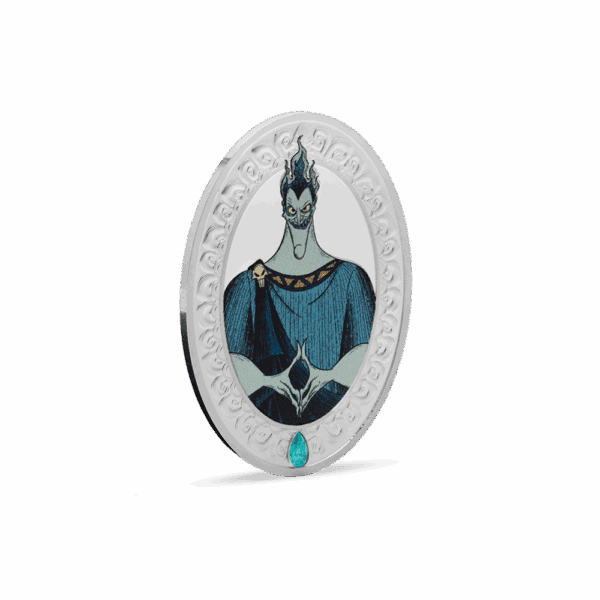 2025 $2 Disney Villains - Hades 1oz Silver Proof Coloured Coin