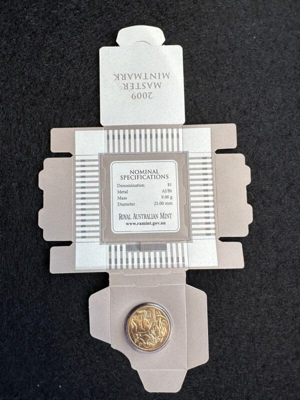 2009 $1 Master Mintmark UNC Carded coin - Image 2