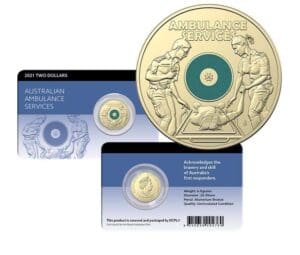 2021 $2 Ambulance Services Australian Carded Coin