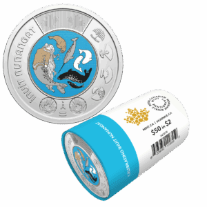 2024 $2 Canada Coloured Celebrating Inuit Nunangat Special Wrapped Coin Roll
