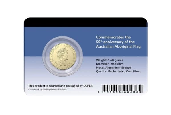 2021 Aboriginal Flag $2 Coloured Uncirculated Coin - Image 2