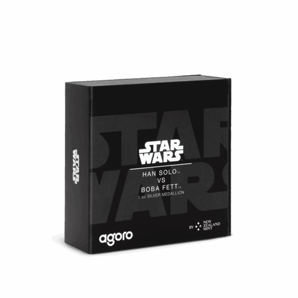 2025 Star Wars™ Han Solo™ VS Boba Fett™ 1oz Silver Proof Medallion - Image 4