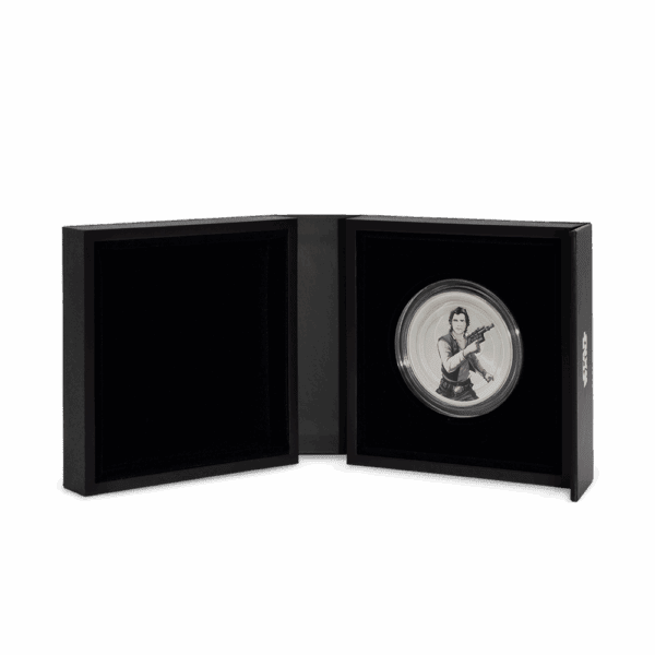 2025 Star Wars™ Han Solo™ VS Boba Fett™ 1oz Silver Proof Medallion - Image 6
