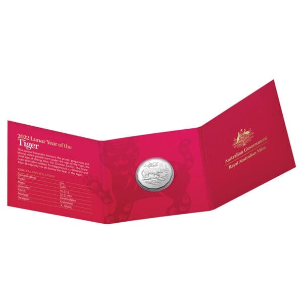 50c 2022 Year of the Tiger Red Card UNC - Image 4
