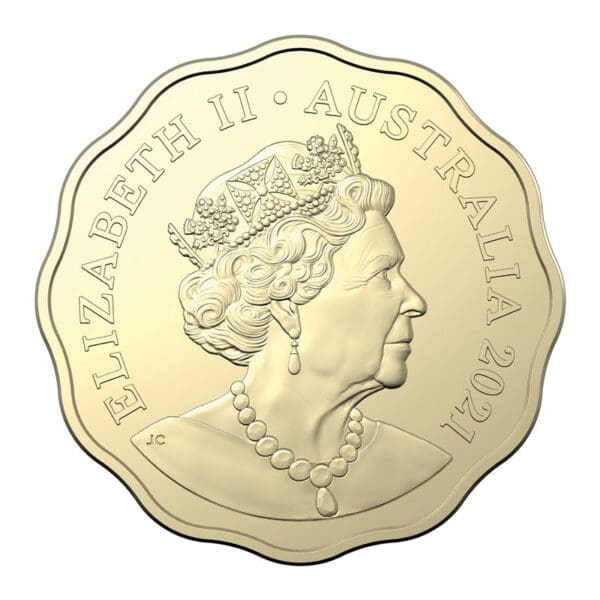 2021 30c 30 Years of the Wiggles Scalloped Two Coin UNC Set - Image 4