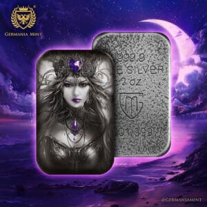 2024 Goddesses: Frigg 2oz Silver Cast Germania Mint Bar