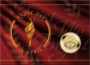 2023 $1 Anzac Day Carded Perth Mint Coin