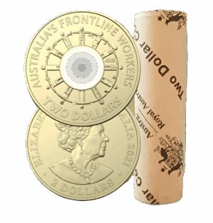 2022 $2 Frontline Workers Royal Australian Mint H/T Mint Roll Coin