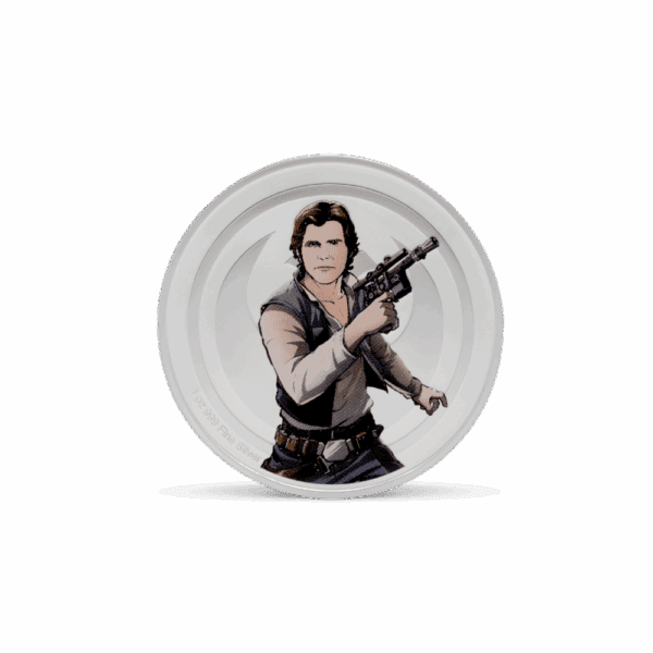 2025 Star Wars™ Han Solo™ VS Boba Fett™ 1oz Silver Proof Medallion - Image 2