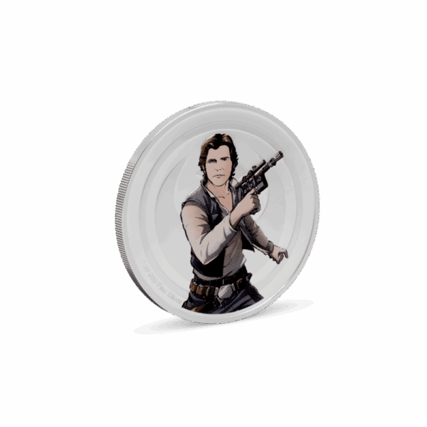 2025 Star Wars™ Han Solo™ VS Boba Fett™ 1oz Silver Proof Medallion - Image 5