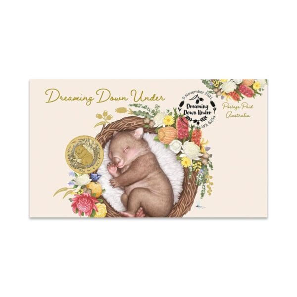 2021 $1 Dreaming Down Under - Common Wombat PNC