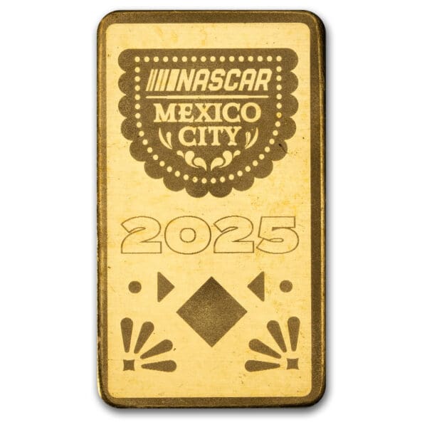 NASCAR International Cup: Mexico City 1g Gold Bar - Image 3