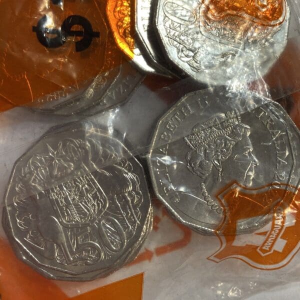 2022 50c Jody Clark Effigy Australian Fifty Cent Coin UNC Armaguard Bag - Image 4