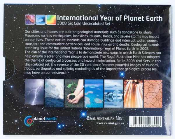 2008 Planet Earth 6 Coin UNC Australian Mint Set - Image 4