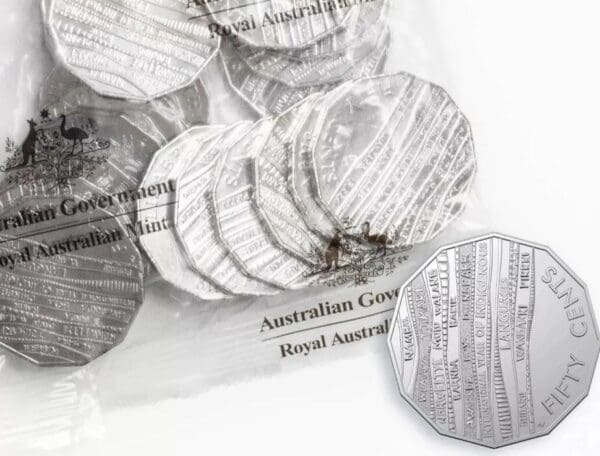 2019 50c Indigenous Languages 20 Coin RAM Bag
