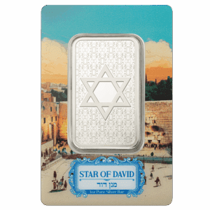 2025 Star of David 1oz Pamp Suisse .999 Silver Prooflike Bar