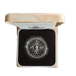 1980 Queen Mother 80th Birthday Silver Proof Crown