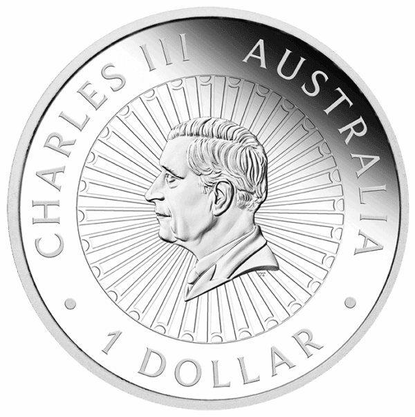 2025 $1 Great Southern Land Snakeskin Jasper 1oz Silver Proof Coin - Image 3