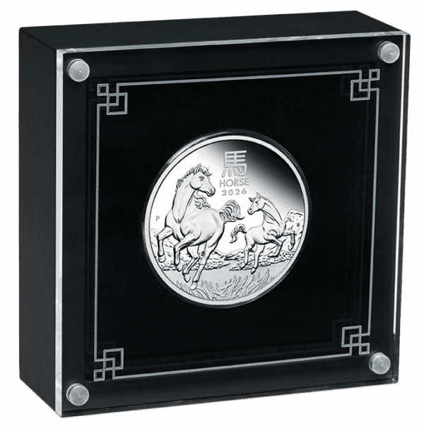 2026 $1 Year of the Horse 1oz Silver Proof Coin - Image 2