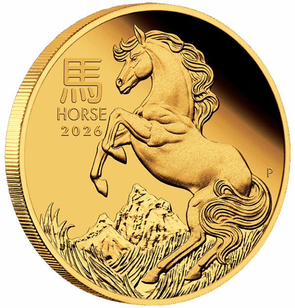2026 $25 Year of the Horse 1/4oz Gold Proof Coin - Image 5