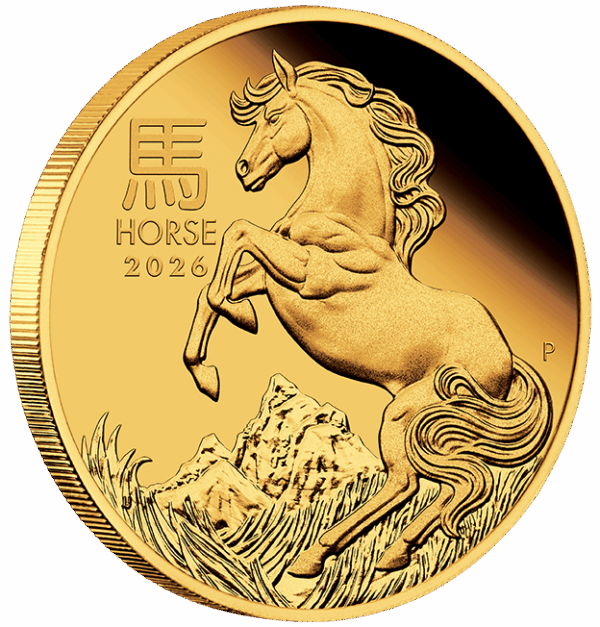 2026 $100 Year of the Horse 1oz Gold Proof Coin - Image 2