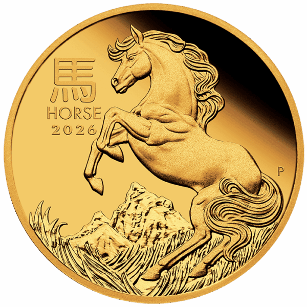 2026 $25 Year of the Horse 1/10oz Gold Proof Coin - Image 3