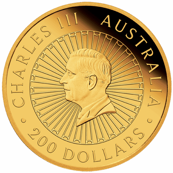 2025 $200 Great Southern Land 2oz Gold Proof Blue Lepidolite Coin - Image 5