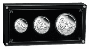 2026 Year of the Horse Silver Proof Three-Coin Set
