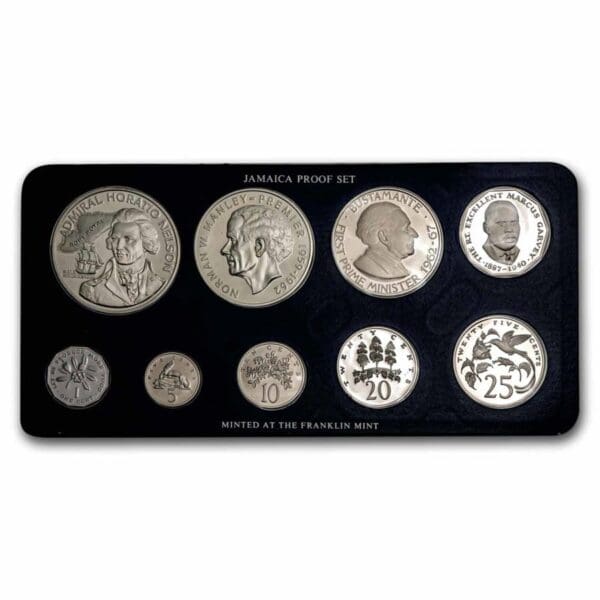 1976 Jamaica 9-Piece Proof Set (with Box & COA) - Image 3