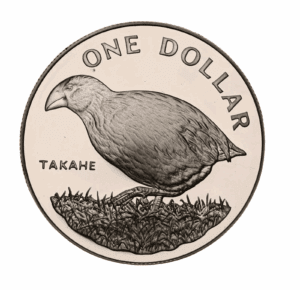 1982 $1 The Takahe New Zealand Silver Proof Coin - As New