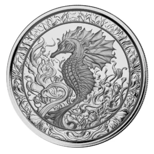 2023 $2 Seahorse Scottsdale Mint 1oz Silver Samoa Prooflike Round