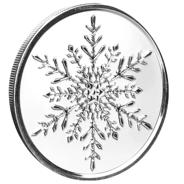 Scottsdale Mint Snowflake 1oz Silver Christmas Round - Image 2